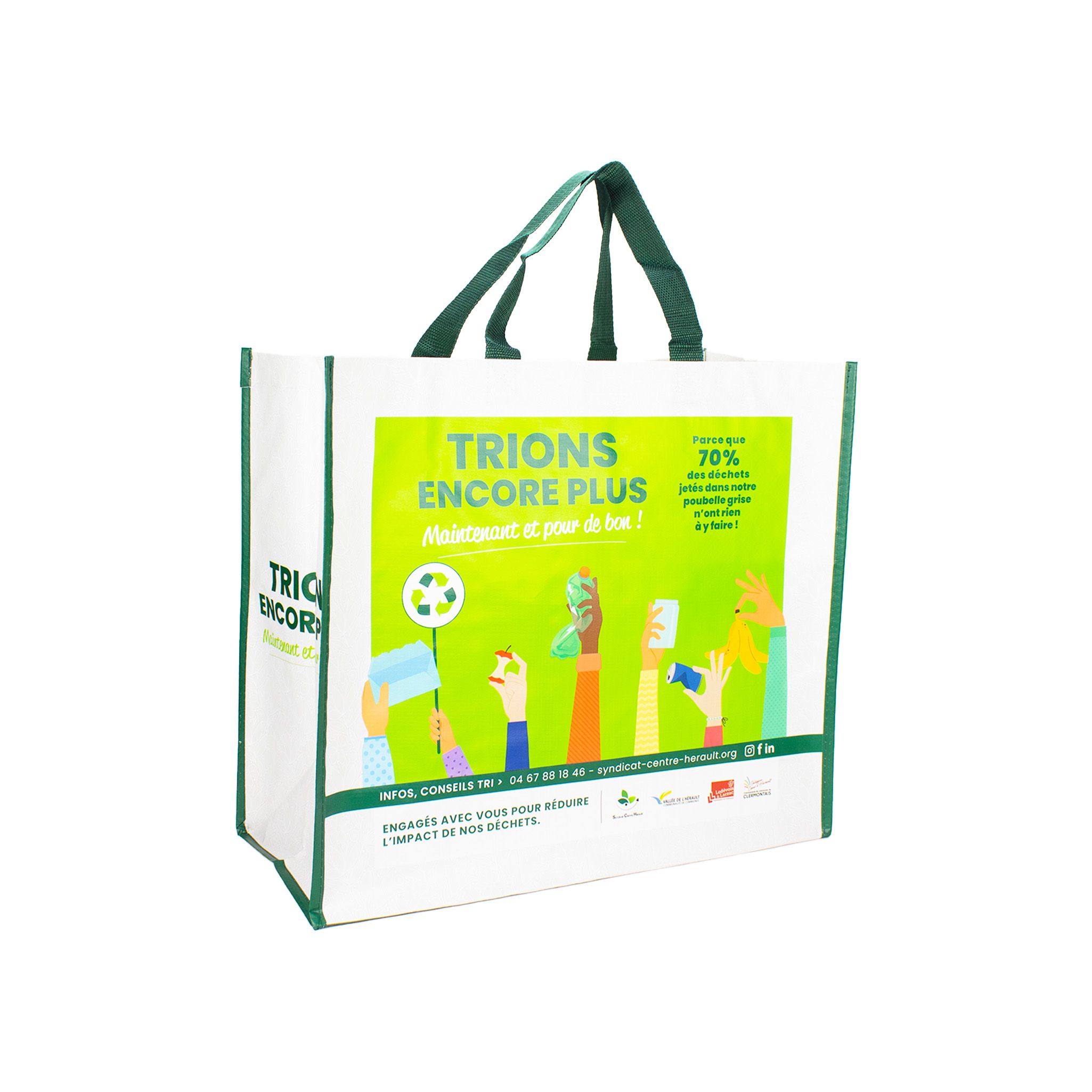 Le sac cabas réutilisable, nouveau média pour mieux trier